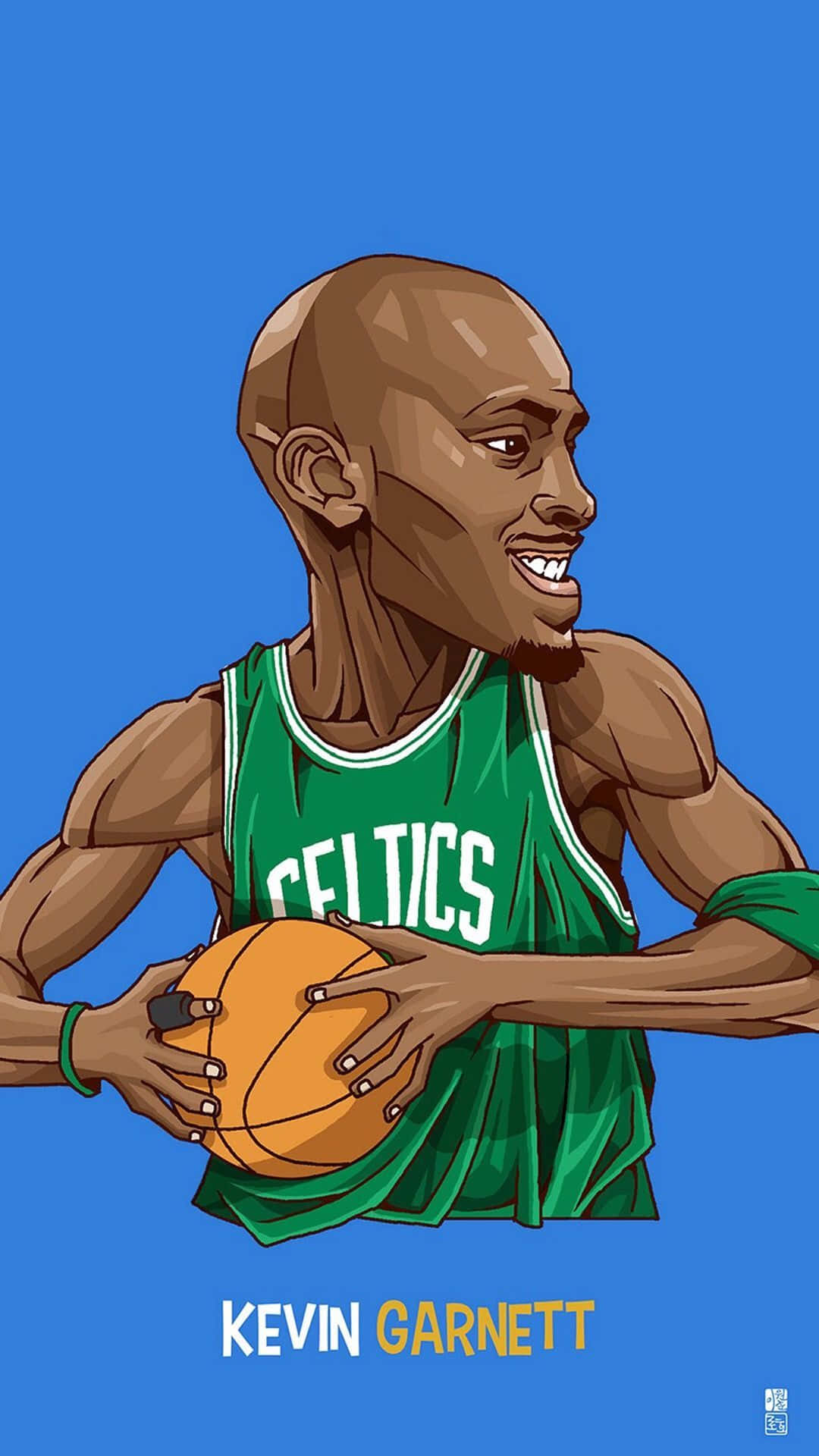 Vær Kevin Garnett - basketballspiller af Kevin Garnett Wallpaper