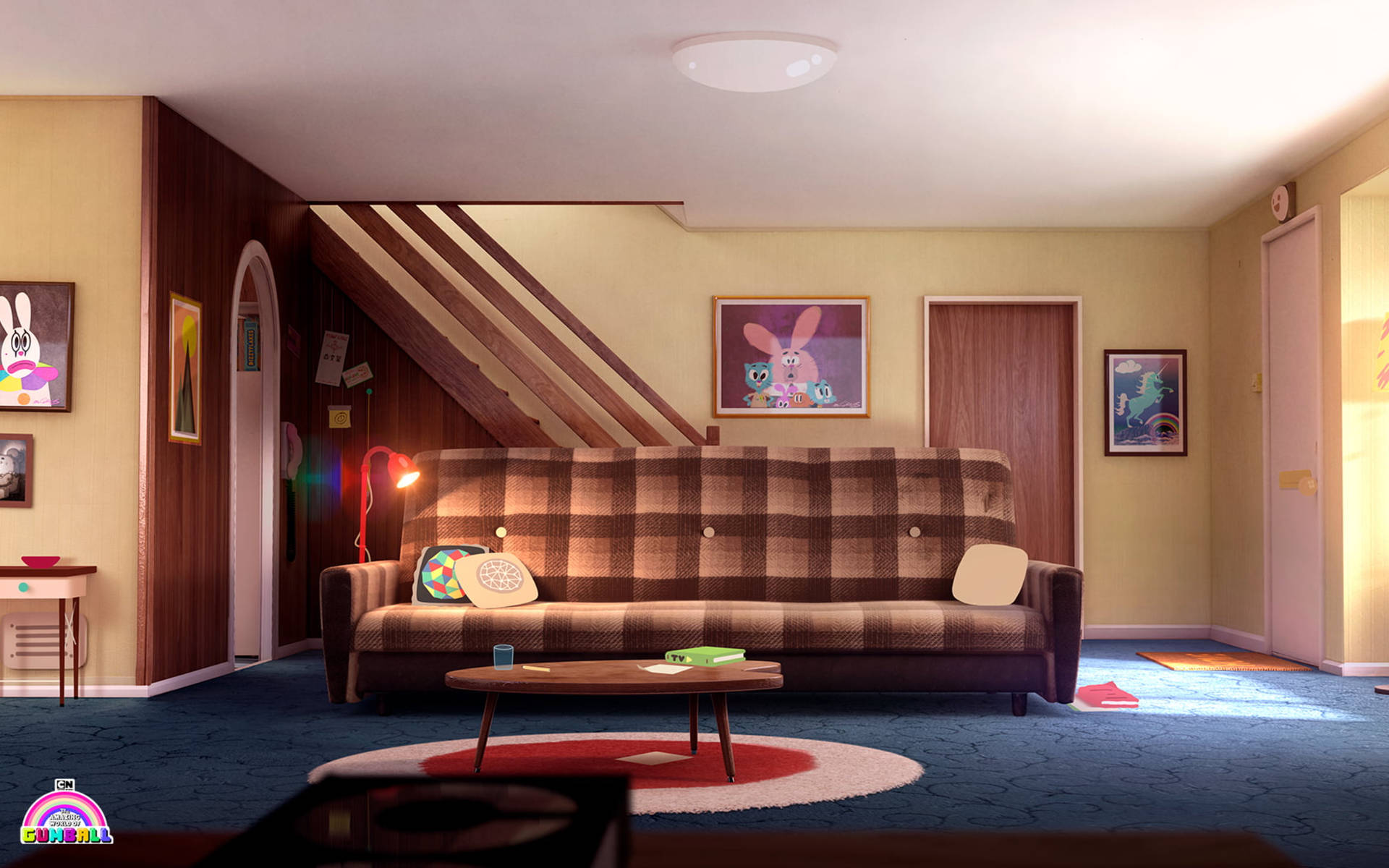 Cartoon Network Family Living Room Wallpaper