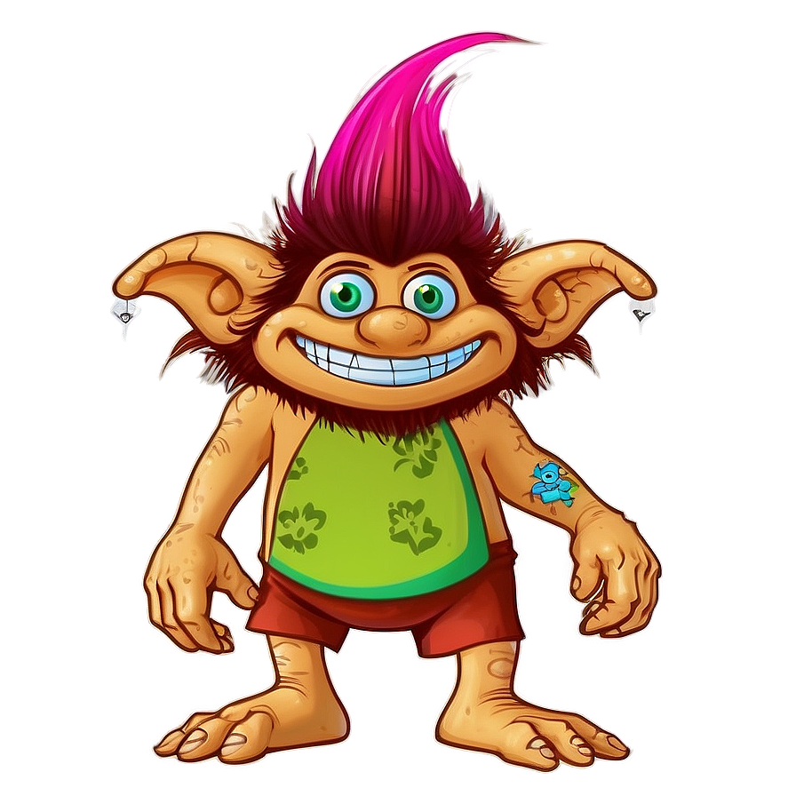 Cartoon Network Inspired Troll Png 05232024 PNG