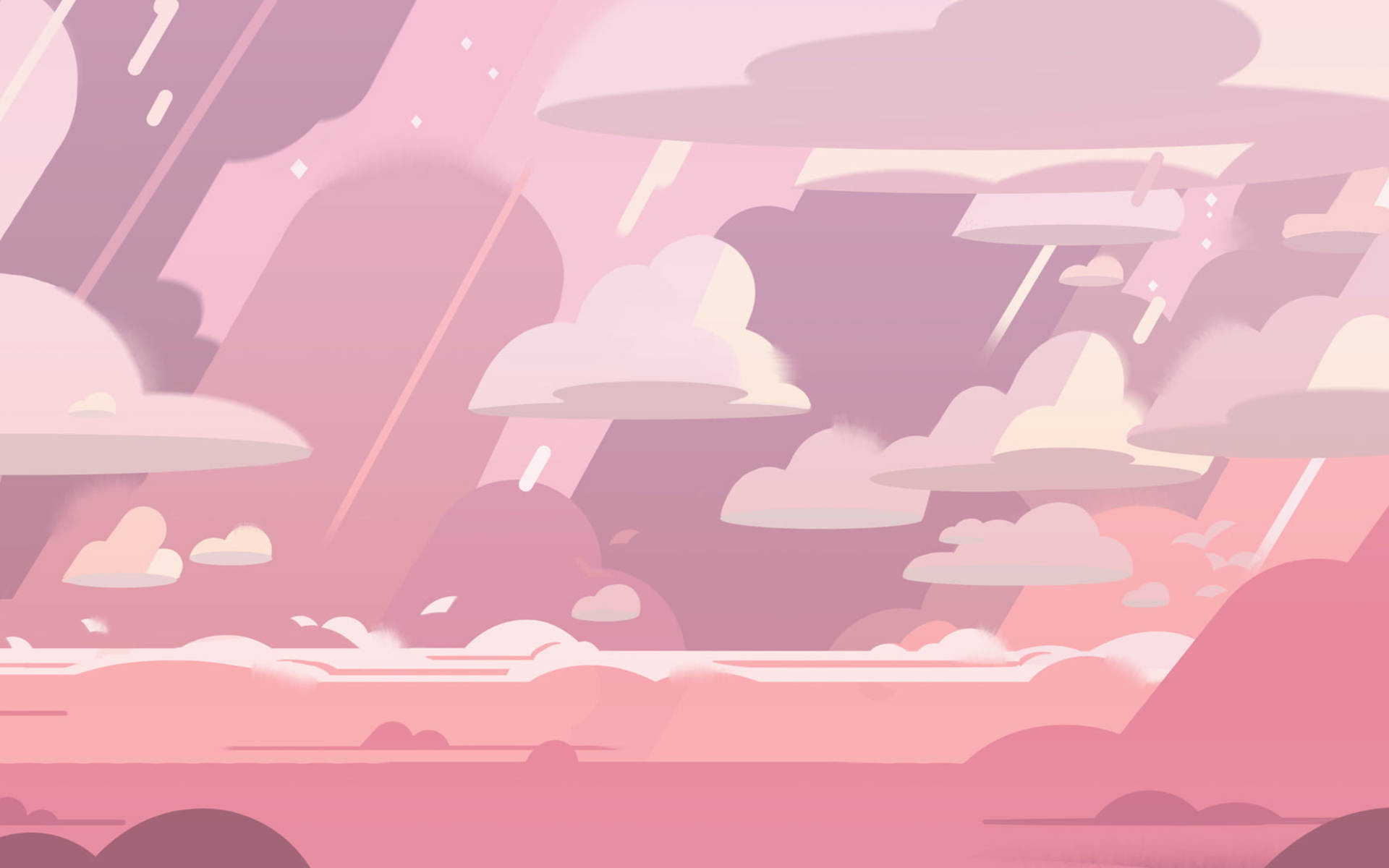 Cartoon Network Pink Sky Background
