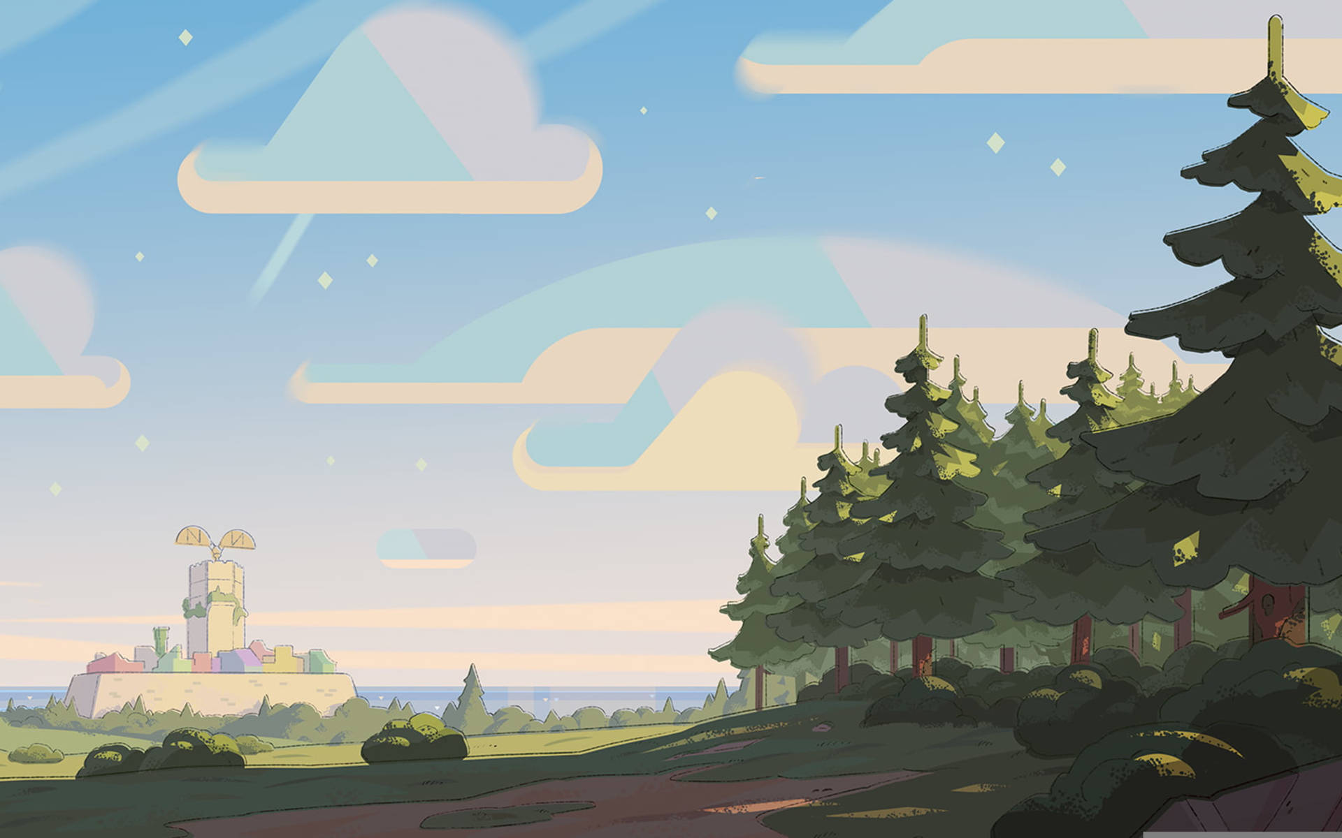 Cartoon Network Steven Universe Forest Background