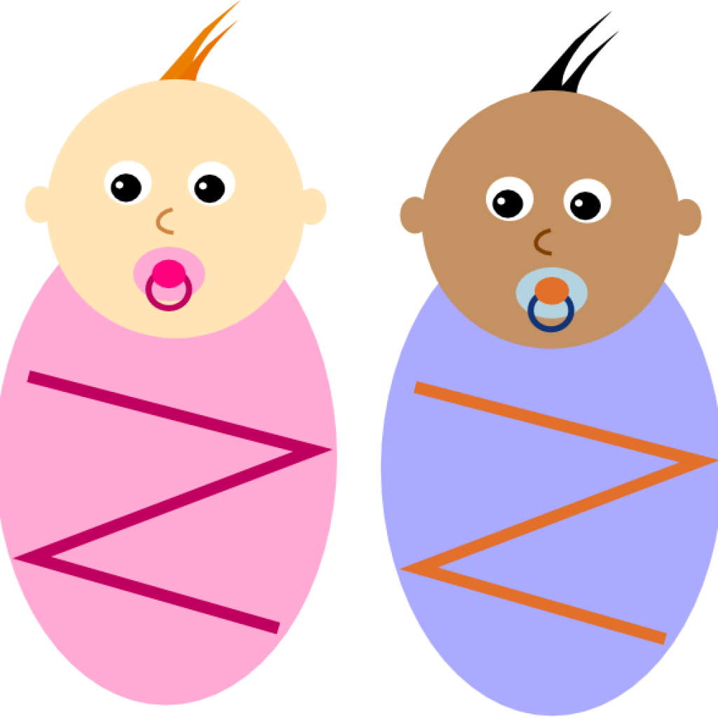 Cartoon Newbornsin Swaddles PNG