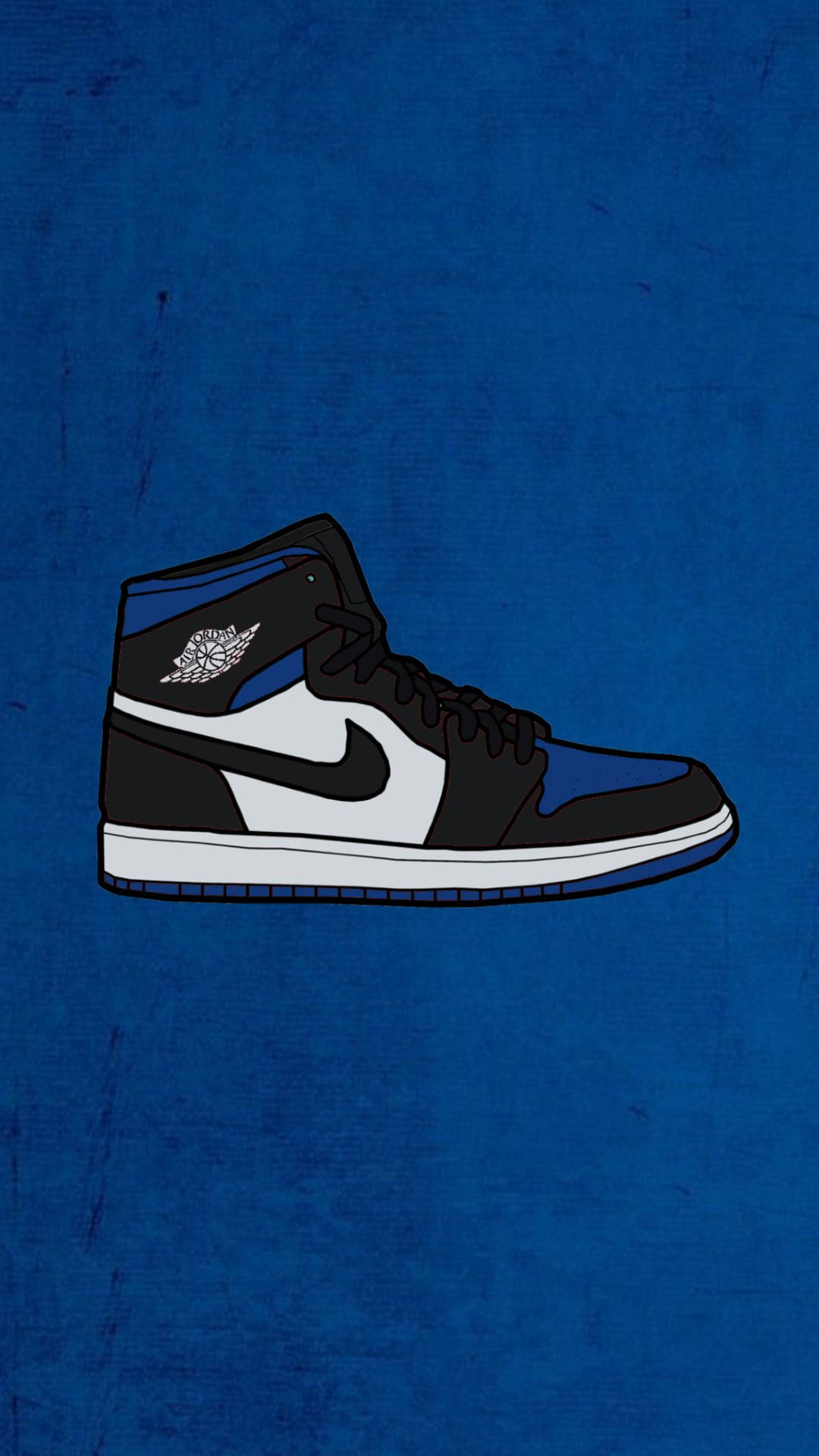 Cartoon Nike Shoes Dark Blue Wallpaper