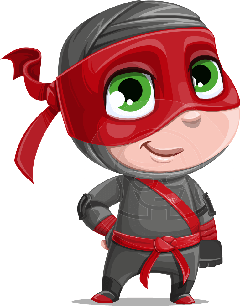 Cartoon Ninja Character PNG