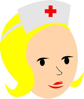 Cartoon Nurse Headshot PNG