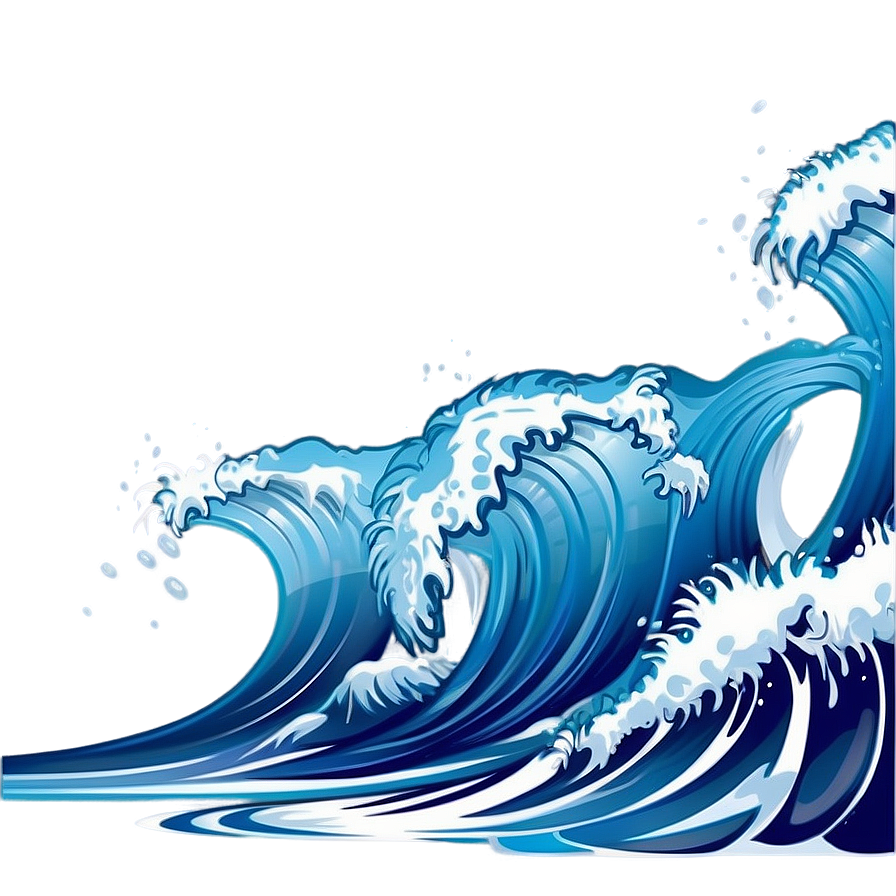 Cartoon Ocean Wave Png Nne3 PNG