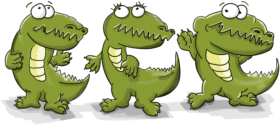 Cartoon Of A Crocodile PNG