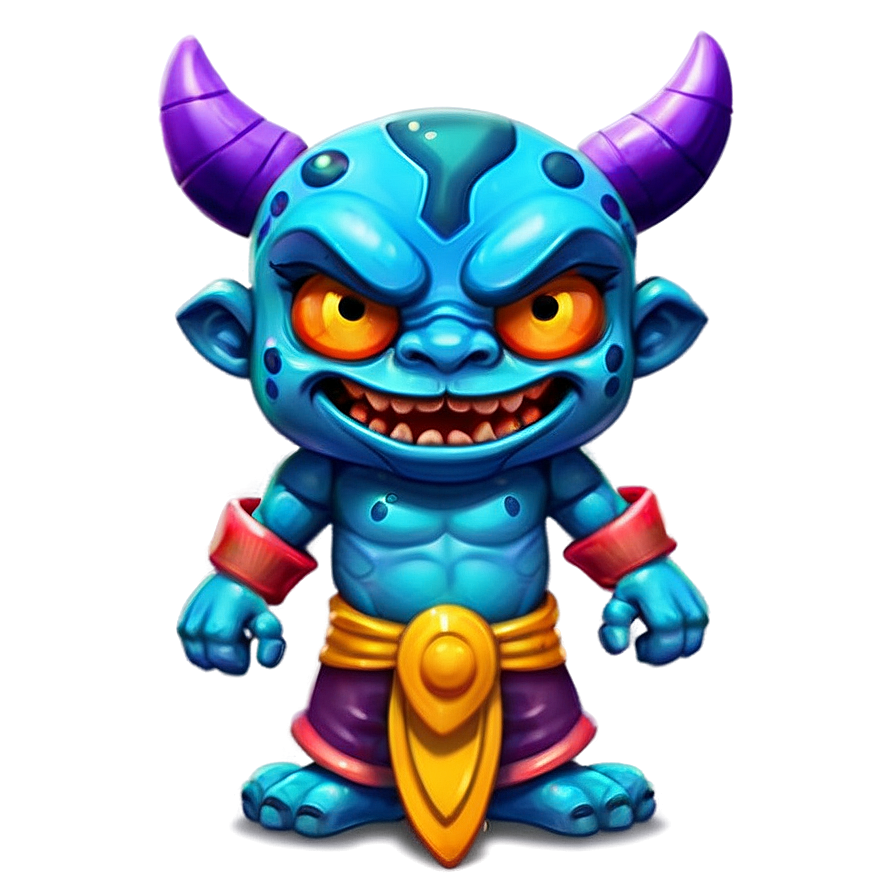 Cartoon Oni For Kids Png Cxc1 PNG