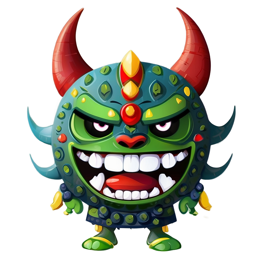 Cartoon Oni For Kids Png Jru15 PNG