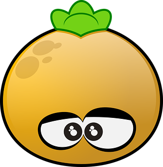 Cartoon Onion With Glasses PNG