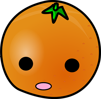 Cartoon Orange Character PNG
