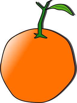 Cartoon Orange Graphic PNG