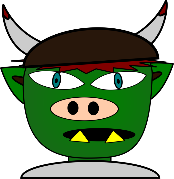 Cartoon Orc Character PNG