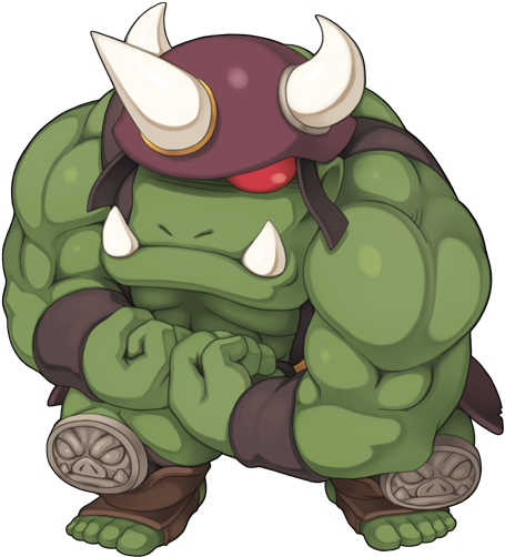 Cartoon Orc Warrior PNG