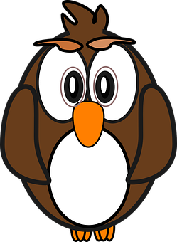 Cartoon Owl Illustration PNG