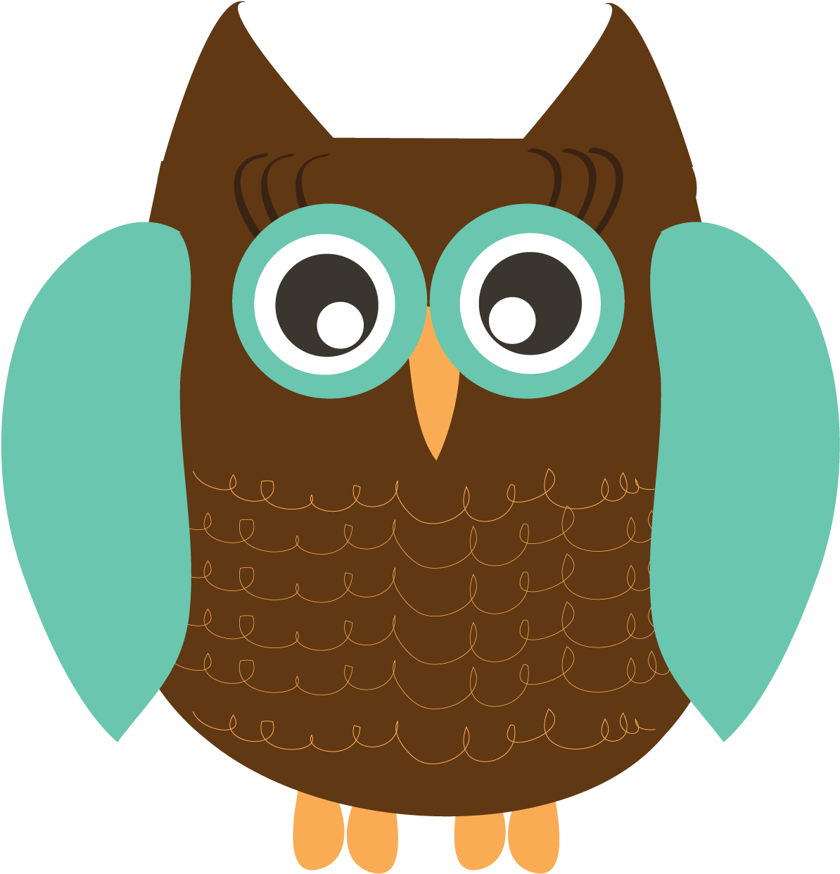 Cartoon Owl Illustration PNG