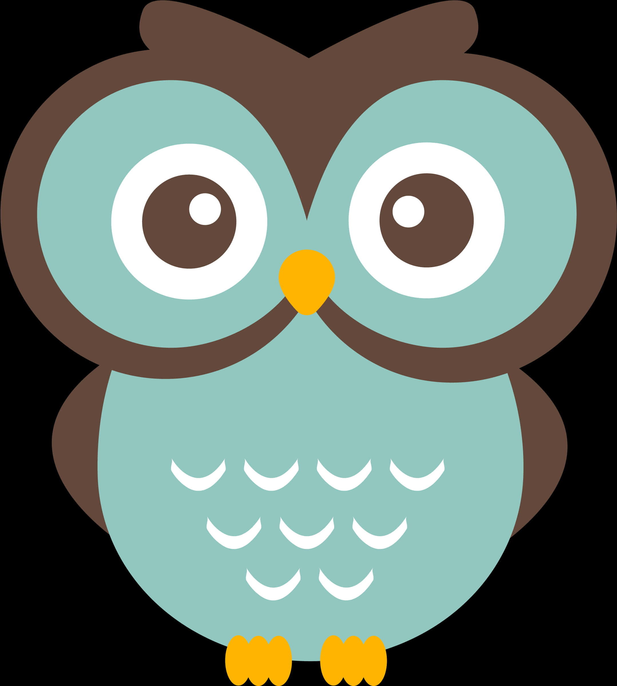 Cartoon Owl Illustration PNG