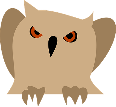 Cartoon_ Owl_ Vector_ Graphic PNG