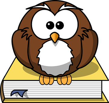 Cartoon Owlon Books PNG