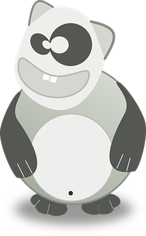 Cartoon Panda Bear Graphic PNG