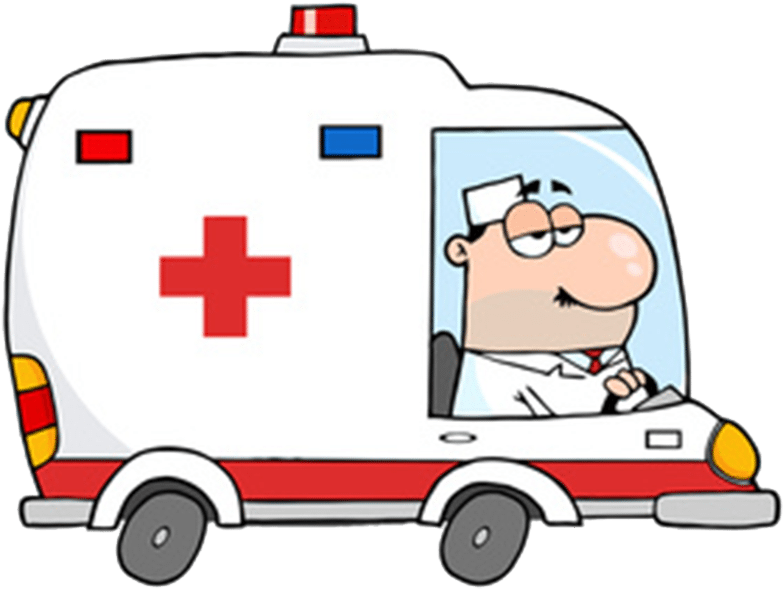 Cartoon Paramedicin Ambulance Vehicle PNG