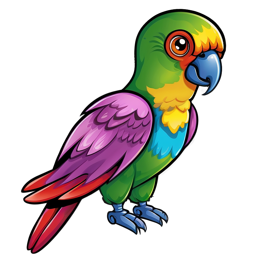 Download Cartoon Parrot Png Lyw | Wallpapers.com