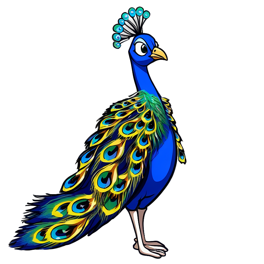 Cartoon Peacock Image Png 06232024 PNG