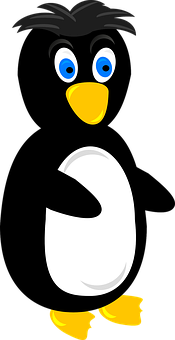 Cartoon Penguin Character PNG