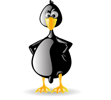 Cartoon Penguin Character PNG