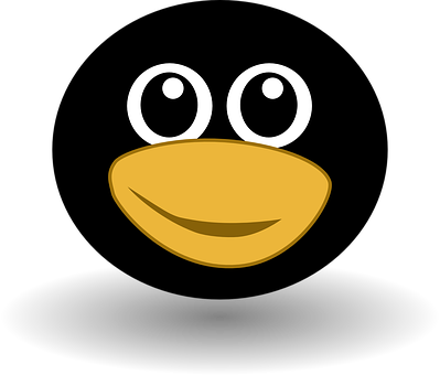Cartoon Penguin Face Graphic PNG