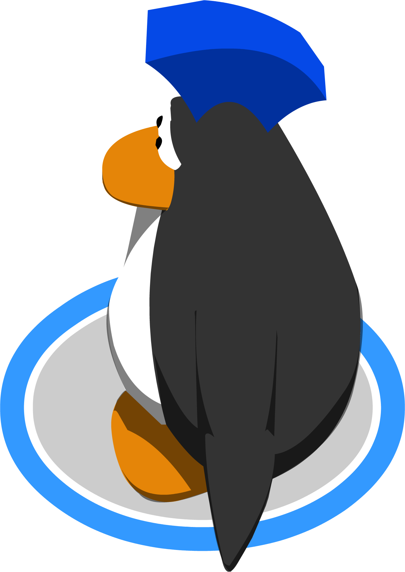 Cartoon Penguin Graduation Cap PNG