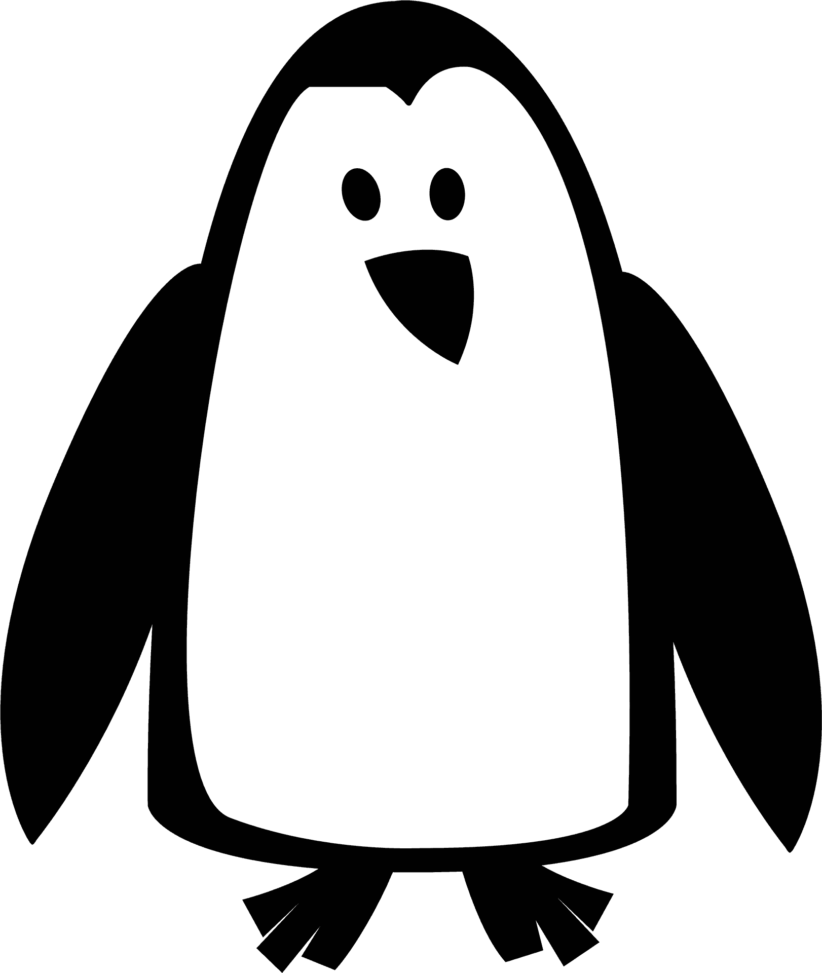 Cartoon Penguin Graphic PNG