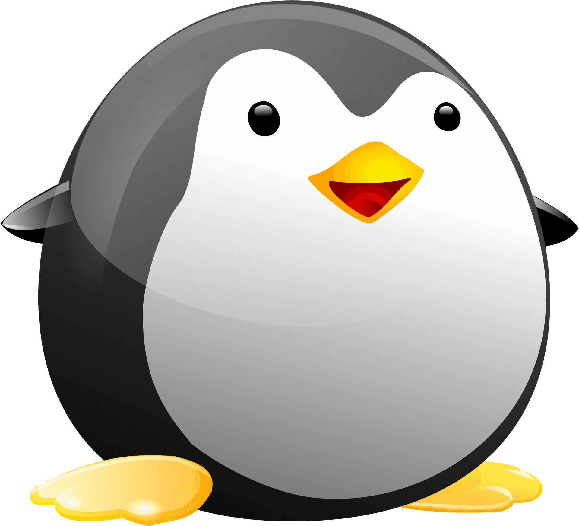 Cartoon Penguin Graphic PNG