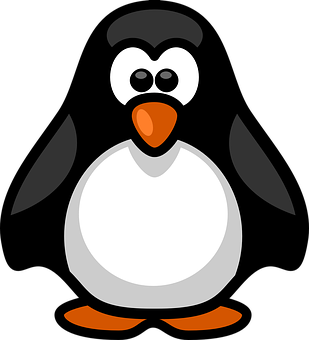 Cartoon Penguin Graphic PNG