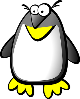 Cartoon Penguin Graphic PNG