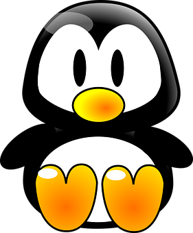 Cartoon Penguin Graphic PNG