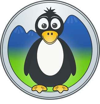 Cartoon Penguin Icon PNG