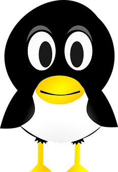Cartoon Penguin Portrait PNG