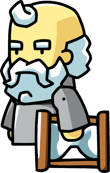 Cartoon Philosopher Character PNG