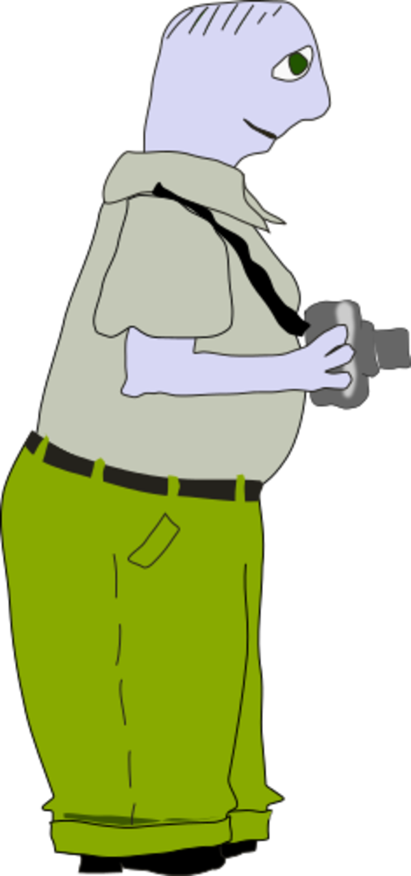 Cartoon Photographer Character PNG