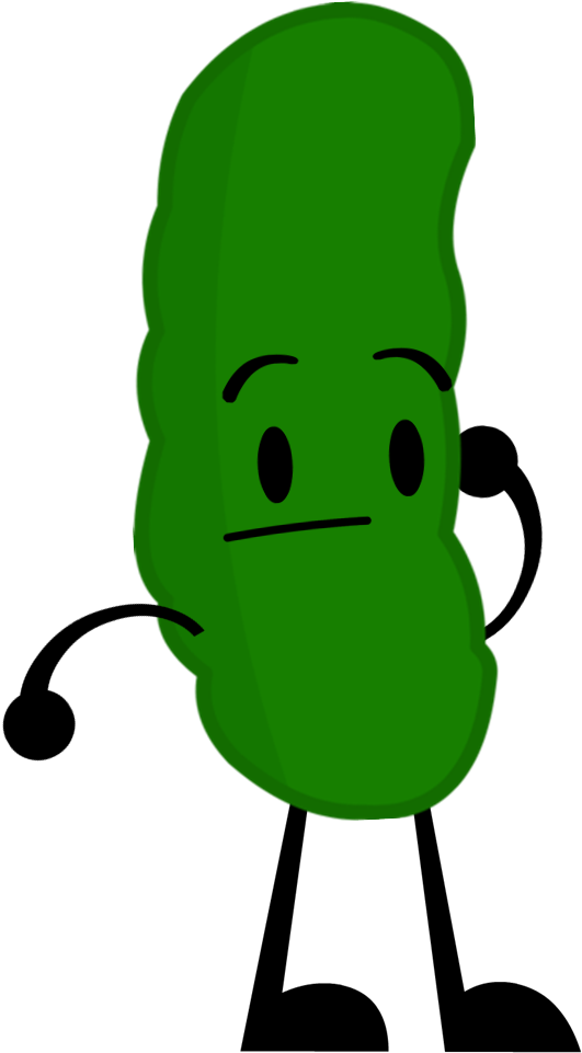 Cartoon Pickle Character PNG