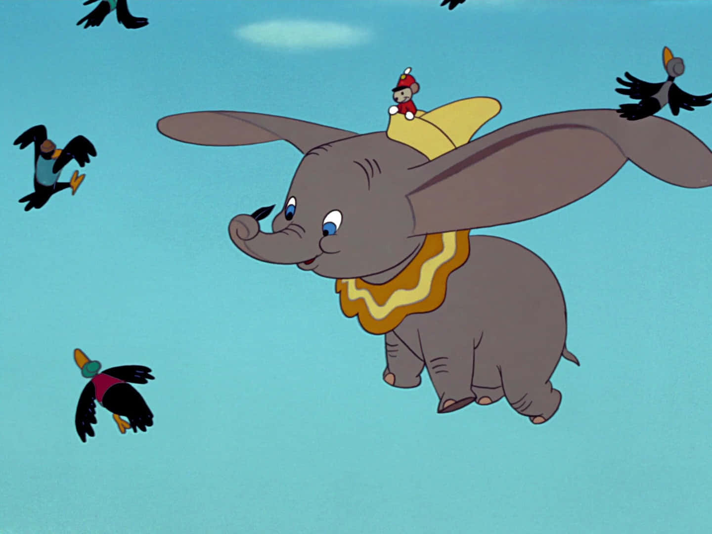 Tegnefilm Dumbo Elefant Billede Tapet