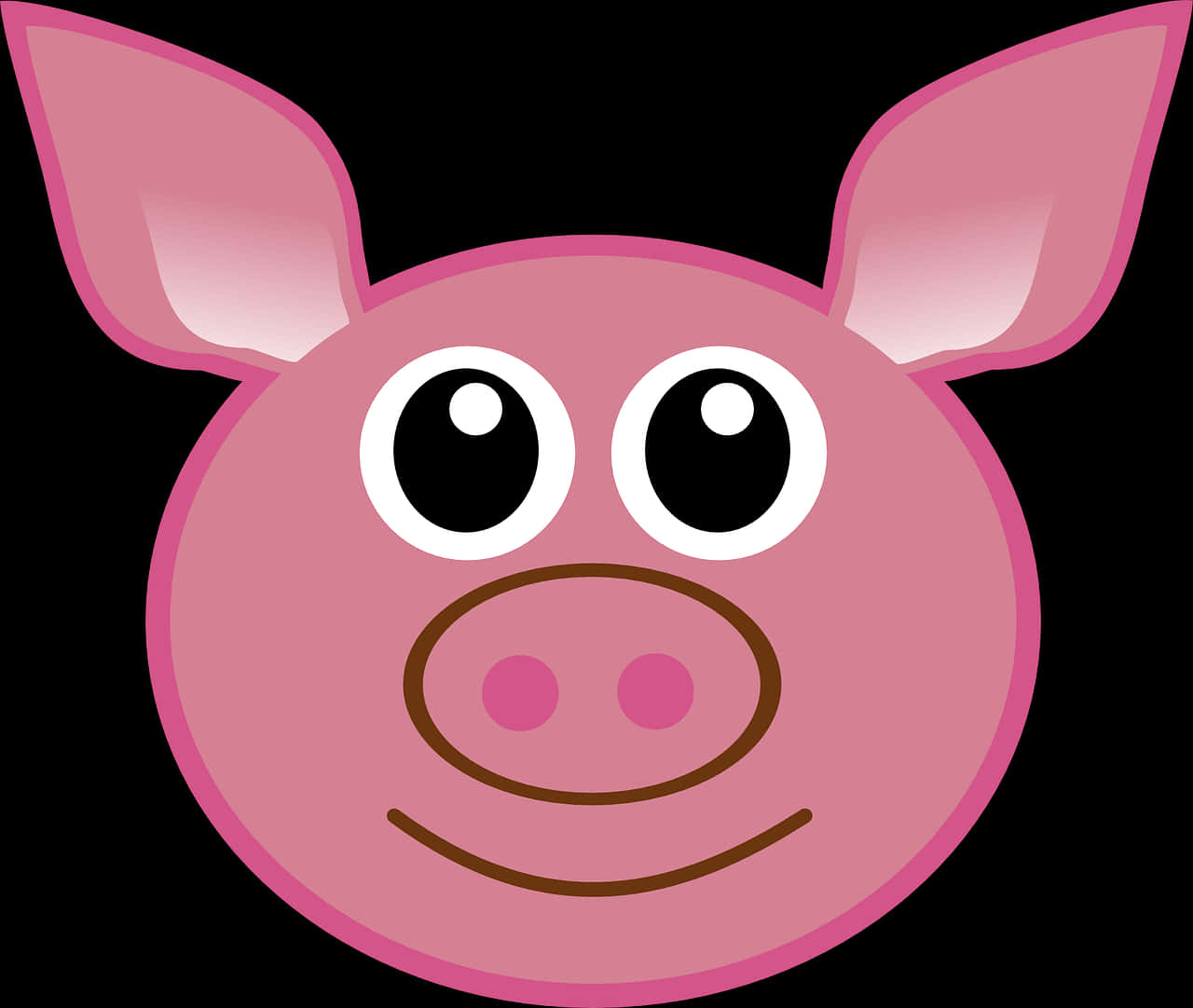 download-cartoon-pig-face-graphic-wallpapers