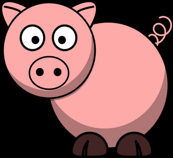 Cartoon Pig Illustration PNG