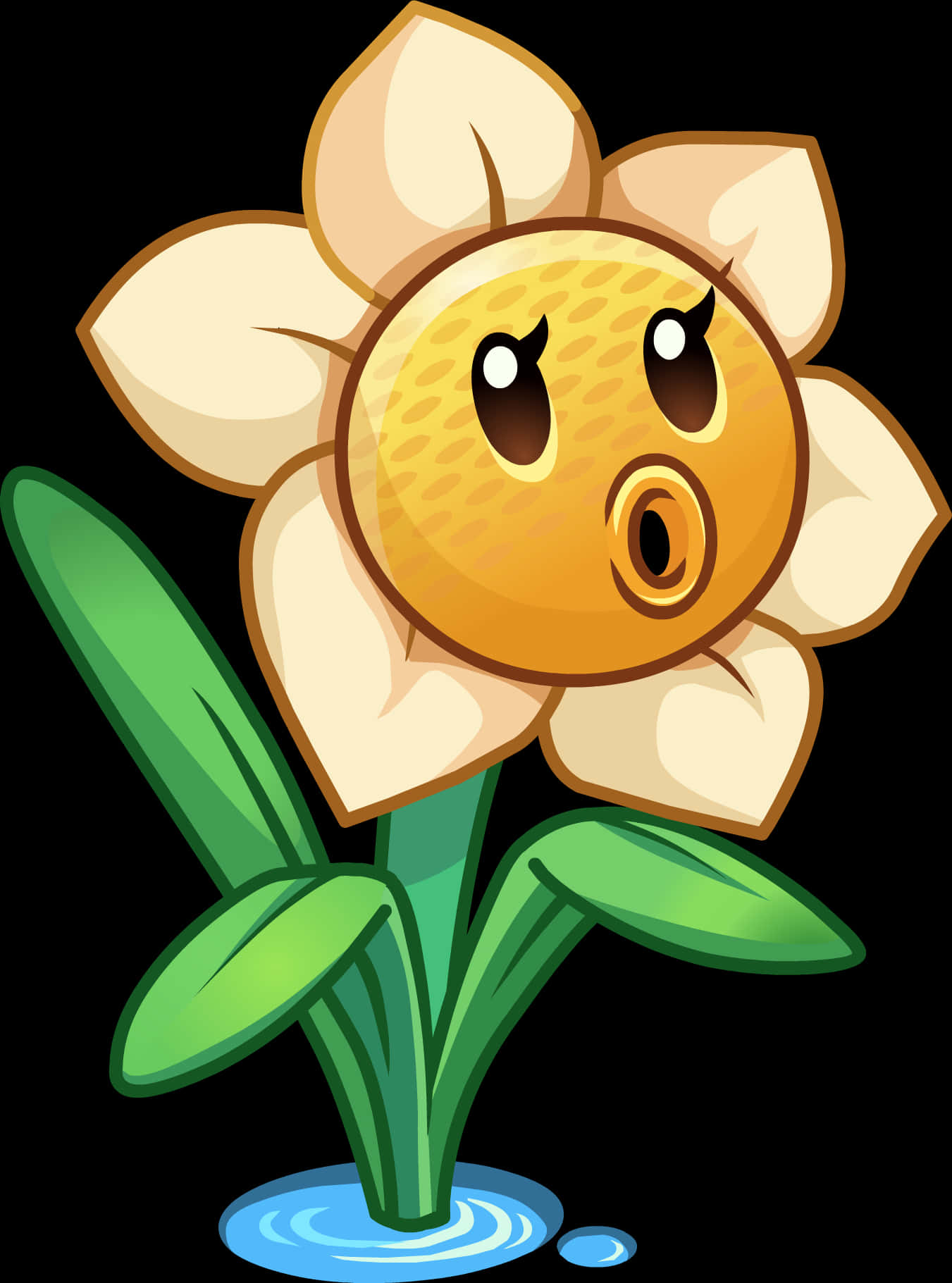 Cartoon Pig Nose Flower Character PNG