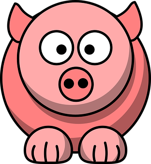 Cartoon_ Pig_ Vector_ Graphic PNG