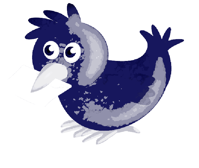 Cartoon Pigeon Carrying Letter PNG