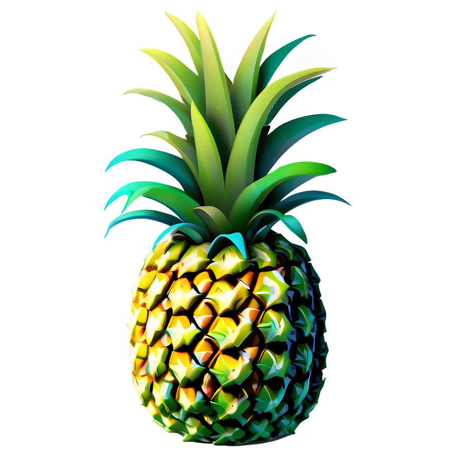 Cartoon Pineapple Png Hsr24 PNG