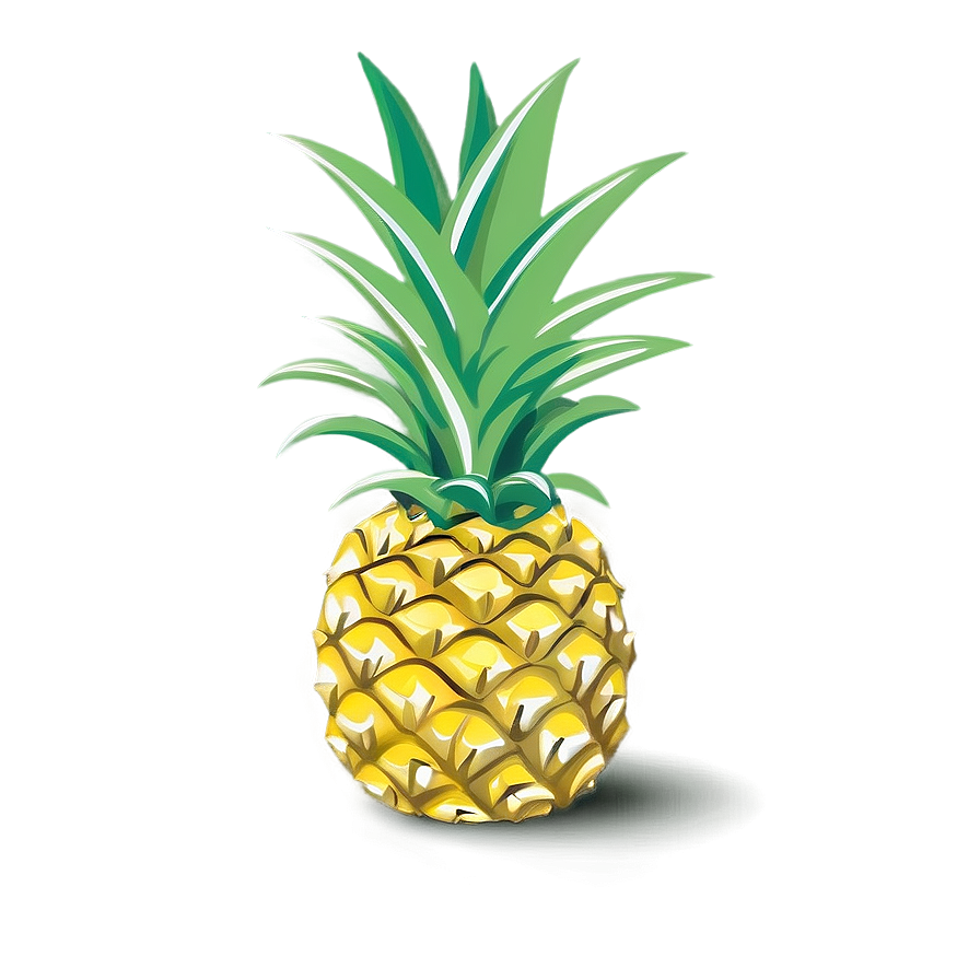 Cartoon Pineapple Png Qyk19 PNG