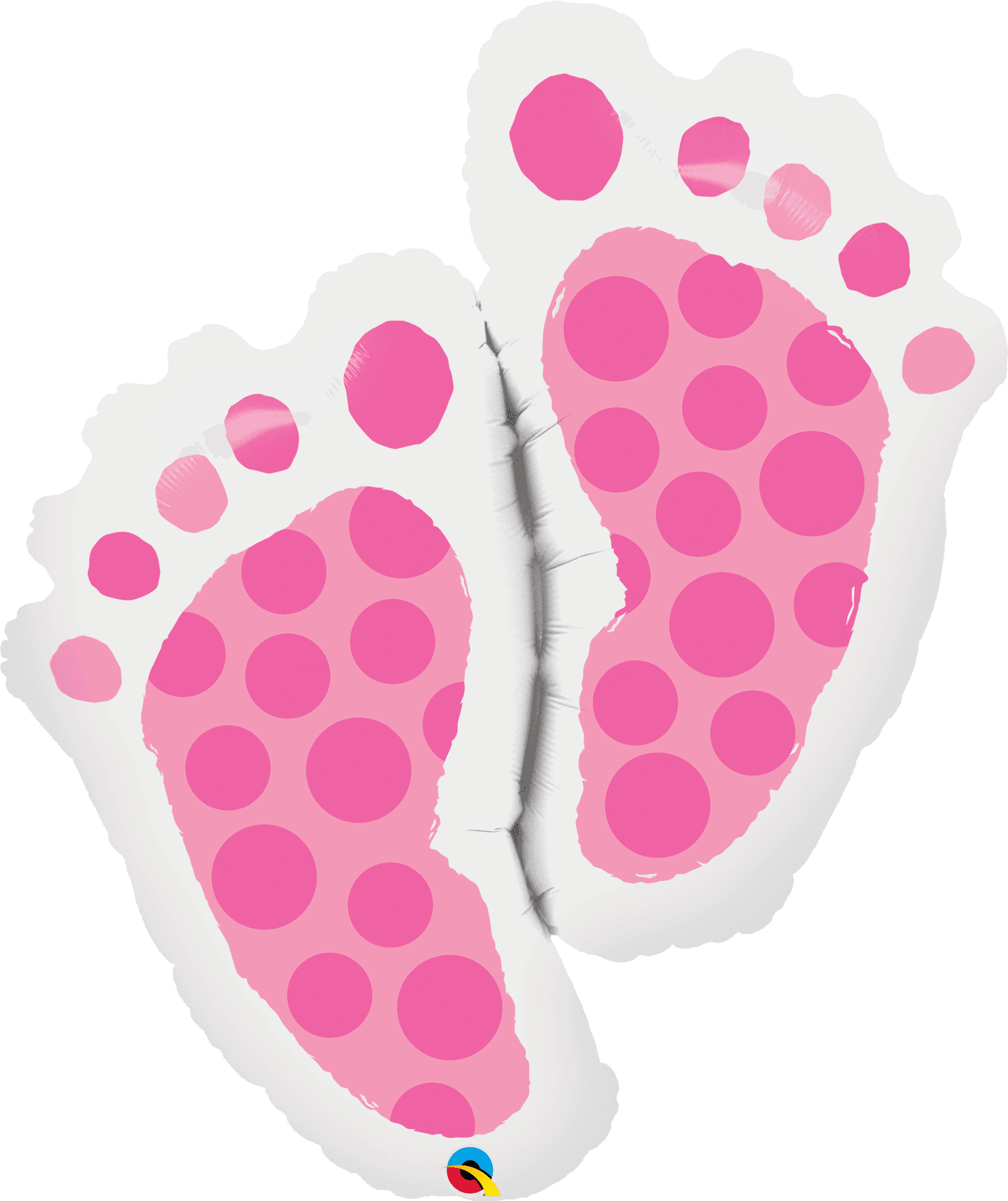 Cartoon Pink Footprint Stickers PNG